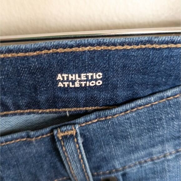 GOODFELLOW & CO Dark Wash Athletic Fit Trutemp Tech Jeans Stretch Men's W40 L30 - Picture 5 of 6